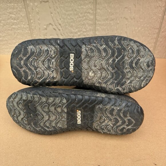 Bogs Rain Boot Green Geo Waterproof Rubber Neoprene Boots Youth Size 5 72530 - Picture 5 of 7